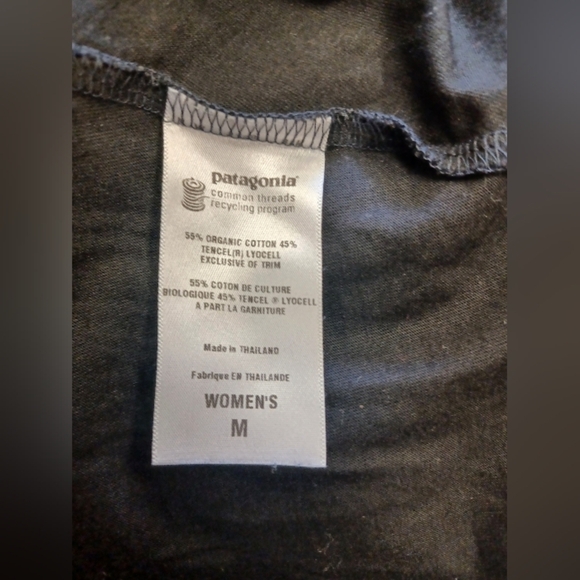 Patagonia The Kamala Midi Skirt Black EUC Size Medium - Picture 9 of 9